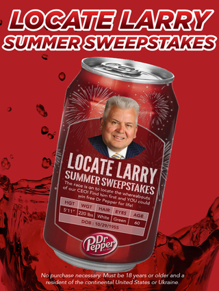 Illustration for article titled Incredible Opportunity: Dr Pepper Is Offering Free Dr Pepper For Life To Anyone Who Can Find Its CEO